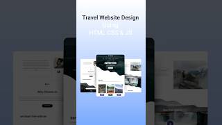 Travel Website Design Using HTML amp CSS websitedesign htmlwebsite webdevelopment virlshort viral [upl. by Millan]