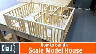 DIY Scale Model House Build [upl. by Pentheam226]