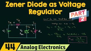 Zener Diode as Voltage Regulator Part 2 [upl. by Frantz317]