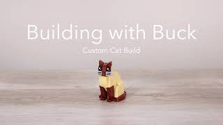 LEGO TUTORIAL How to Build Custom Cat [upl. by Painter]