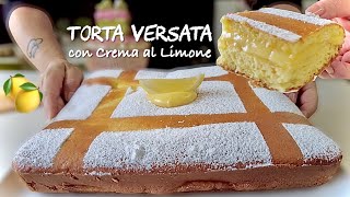 TORTA VERSATA CON CREMA AL LIMONE 🍋 ricetta facile di Tutti a tavola [upl. by Nanete]