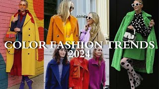 Color Fashion Trends 2024  Color Fashion Trends Fall 2023Winter 2024  2024 Fashion Trends [upl. by Hephzipah]