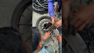 Amazing Tire restoration [upl. by Eniamrahs]