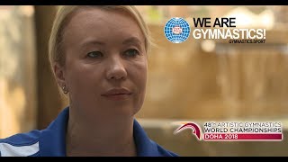 Svetlana Boguinskaia  2018 Artistic Gymnastics World Championships Ambassador  We are Gymnastics [upl. by Ikkir]