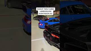 First timer seeing a TWIN TURBO Aventador SVJ [upl. by Noiztneb]