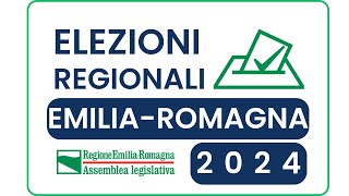 EmiliaRomagna elezioni regionali 2024 [upl. by Yorgos]