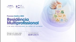 Residência Multiprofissional do HCFMUSP Como se inscrever [upl. by Krystal376]