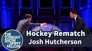 Josh Hutcherson and Jimmy Have a Hockey Rematch [upl. by Eugnimod577]