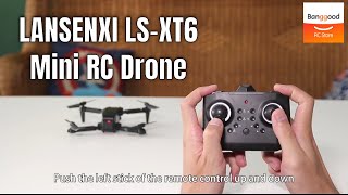 LANSENXI LSXT6 Mini WiFi FPV with 4K1080P HD Dual Camera RC Drone Quadcopter  Banggood RC Store [upl. by Bryce278]