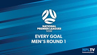 Every Goal  NPL NSW Mens  Round 1 [upl. by Carthy5]