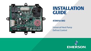 Emerson 47D01U843 Universal Heat Pump Defrost Control Installation [upl. by Lois571]