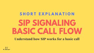 Short Explanation  SIP Signaling  Basic Call Flow  SIP [upl. by Lauritz]