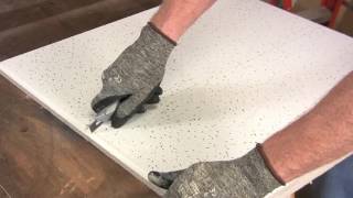 How to Cut Ceiling Tiles [upl. by Tsew448]