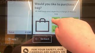 Diebold Nixdorf Self Checkout at MampS Food Sixfields Retail Park [upl. by Yaner10]