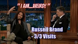 Russell Brand  Two Crazy CRAZY Comedians  33 Visits In Chronological Order [upl. by Airahs480]