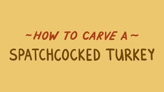 How To Carve A Spatchcocked Turkey [upl. by Oniratac]