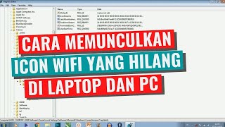 Cara Memunculkan Kembali Icon Wifi yang Hilang di Laptop [upl. by Nylidnam619]