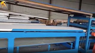 Rockwool amp EPS Sandwich Panel Production Line [upl. by Ahseenal]