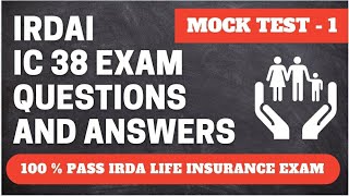 IRDA Exam Questions and Answers  1  IRDA Exam Preparation [upl. by Oirelav]