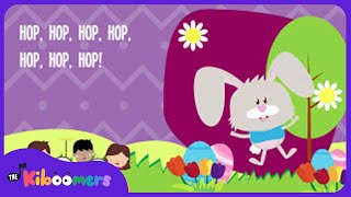 Hippity Hop Easter Bunny Lyric Video  The Kiboomers Preschool Songs amp Nursery Rhymes [upl. by Gonzales930]