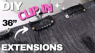 Make Your Own CLIP IN HAIR Extensions  12 ORGANIQUE HAIR [upl. by Niemad662]