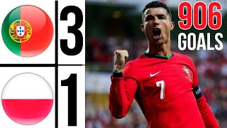 🔴 Portugal Vs Poland 31 EXTENDED HIGHLIGHTS  cristiano ronaldo Goal 906  Uefa Nations League [upl. by Edison]