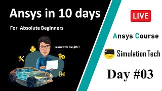 Introduction to 1D Analysis in Ansys  Day 03  Learn Ansys with Ranjith [upl. by Berriman]