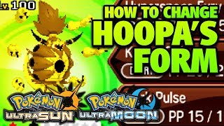 How to Get Hoopa UNBOUND FORM in Ultra Sun and Moon  How to Change Hoopas Form [upl. by Arraik]