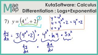 KutaSoftware Calculus Differentiation Logs And Exponentials [upl. by Idona]