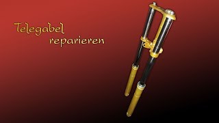 Simson S51 Aufbau Telegabel reparieren [upl. by Inoliel162]