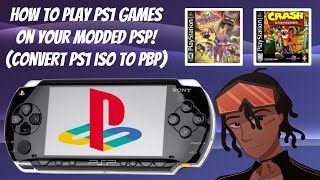 How To Play PS1 Games On Your Modded PSP 🎮 Convert PS1 ISO TO PBP PSPModding PSP PS1 [upl. by Fleurette799]