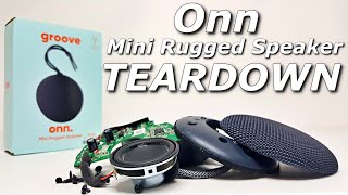 GROOVE ONN MINI RUGGED SPEAKER TEARDOWN [upl. by Ecenaj]