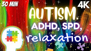 Autism Adhd Spd Sensory Music Beautiful Colorful Visuals [upl. by Tillman]