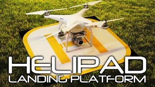 DIY FOLDING HELIPAD  Drone Landing Platform  Homebase for your Drone [upl. by Sayles]