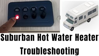 Camper water heater Troubleshooting quotSuburbanquot Red light on [upl. by Dodson]