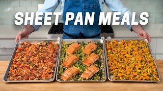 3 Easy and Healthy Sheet Pan Meals [upl. by Peacock]