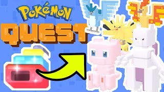 How To Get ALL LEGENDARY POKEMON In Pokemon Quest EASY Mew Mewtwo amp More [upl. by Haveman]