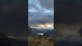 travel norway trolltunga camping shortvideo nature hiking shorts mountains short views [upl. by Odama]