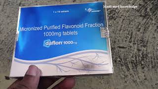 DAFLON TABLET  1000 MG  PILES MEDICINE  HOW TO USE Dose daflon 1000 tablets [upl. by Aminta]