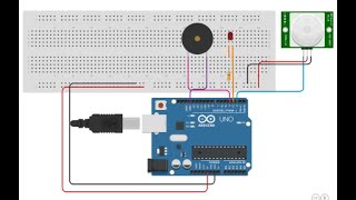 Sensor de movimiento con Arduino y Sensor PirTinkercad [upl. by Rodi137]