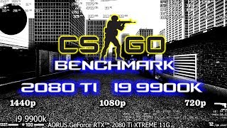 CSGO RTX 2080 TI Benchmark  CSGO FPS i9 9900k Benchmark [upl. by Segroeg]