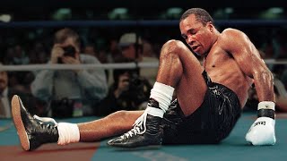 Everytime Sugar Ray Leonard Got Knocked Down [upl. by Anelhtac]