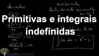 Primitivas e integrais indefinidas  Matematica  Khan Academy [upl. by Dnanidref201]