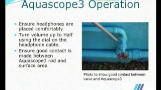 Gutermann Aquascope 3 Leak Locator Training Video [upl. by Illib]