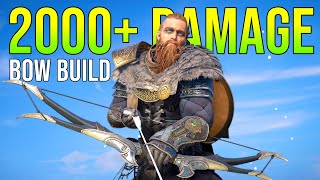 2000 DAMAGE Archer Best Weapons  Assassins Creed Valhalla Best Bow Build Combat Gameplay [upl. by Neema]