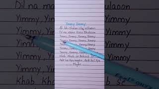 Yimmy Yimmy 💙💙 Song lyrics viral ytshorts [upl. by Bray721]