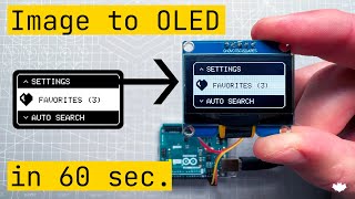 Image to OLED in 60 seconds Arduino UNO OLED SSD1306 IIC u8g2 [upl. by Ettevram]