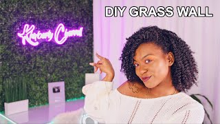 DIY Grass Wall and Neon Sign [upl. by Estrin727]