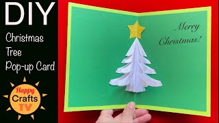 DIY Christmas Tree PopUp Card Tutorial  Easy amp Creative Holiday Crafts [upl. by Oicnedif693]