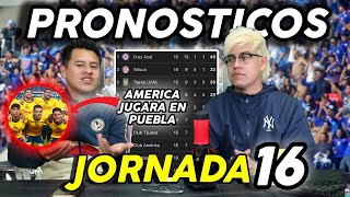 PRONOSTICOS JORNADA 16 LIGA MX [upl. by Bower104]